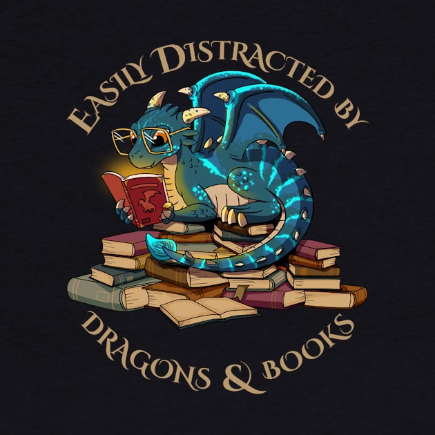 Easily Distracted By Dragons And Books by tabbythesing960